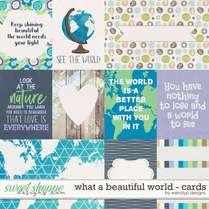 What a beautiful world - Cards by WendyP Designs