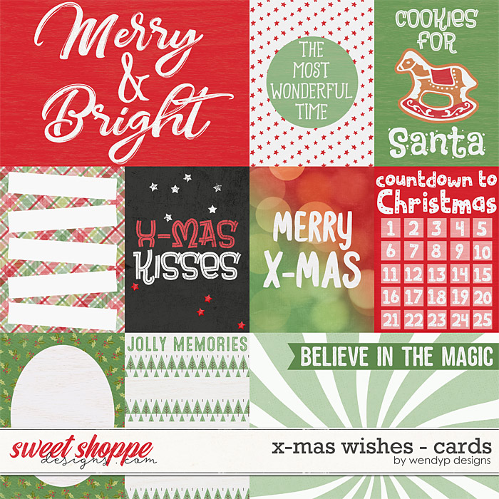 X-Mas wishes - cards by WendyP Designs