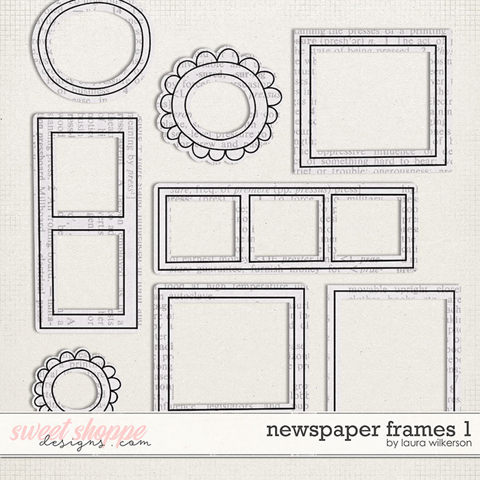 Newspaper Frames by Laura Wilkerson