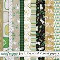 Joy To The World - Bonus Papers by Red Ivy Design