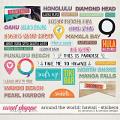 Around the world: Hawaii - stickers by Amanda Yi and WendyP Designs
