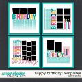 Happy Birthday: Templates by Janet Phillips