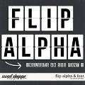 FLIP ALPHA and FONT by Janet Phillips