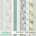 Let It Snow - Bonus Papers by Red Ivy Design