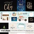 A Merry Little Christmas: City Sidewalks Cards by Kristin Cronin-Barrow