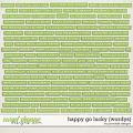Happy Go Lucky Wordys by Ponytails