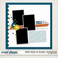 THIS WAY TO BUSY: TEMPLATE by Janet Phillips