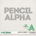 PENCIL ALPHA + BRUSHES by Janet Phillips