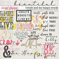Create & Be Happy Words by Simple Pleasure Designs and Studio Basic