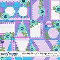 Stacked cards templates no.1 by WendyP Designs