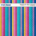 Happy B-day Papers by LJS Designs
