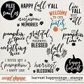 Harvest Happenings | Stamps by Digital Scrapbook Ingredients