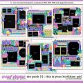Cindy's Layered Templates - Six Pack 14: This is Your Birthday - Girl by Cindy Schneider