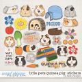 Little Pets Guinea Pig Stickers by lliella designs