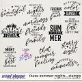 These Summer Nights | Stamps by Digital Scrapbook Ingredients