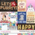 Birthday Kitty Cards by lliella designs