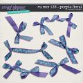 CU Mix 128 - Purple floral ribbons by WendyP Designs