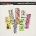 CU EPHEMERA | TICKETS V.5 by The Nifty Pixel