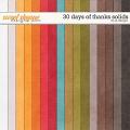 30 Days of Thanks Solids by LJS Designs