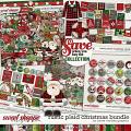 Rustic Plaid Christmas Bundle By Clever Monkey Graphics