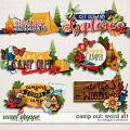 Camp Out: Word Art by Meagan's Creations