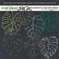 Monstera Doodles by Clever Monkey Graphics 