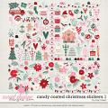 Candy Coated Christmas Stickers #1 by Traci Reed