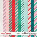 Merry and Bright: Embossed Papers by River Rose Designs