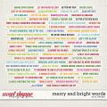 Merry and Bright Words by LJS Designs