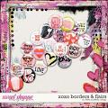 xoxo borders and flairs by Little Butterfly Wings