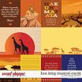 Musical: Lion King Cards by Kelly Bangs Creative Musical: Lion King Cards by Kelly Bangs Creative