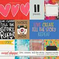 Live.Create.The the Story.Repeat cards by Amanda Yi & Little Butterfly Wings