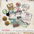 A Beautiful Life: Everyday Moments Wordart & More by Simple Pleasure Designs & Studio Basic & The Nifty Pixel
