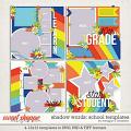 Shadow Words: School Templates by Meagan's Creations