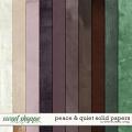 Peace & Quiet solid papers by Little Butterfly Wings