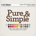 Pure & Simple Alpha by Pink Reptile Designs Pure & Simple Alpha by Pink Reptile Designs