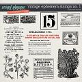 CU Vintage Ephemera Stamps no. 1 by Tracie Stroud