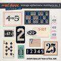 CU Vintage Ephemera: Numbers no. 3 by Tracie Stroud