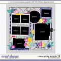 Cindy's Layered Templates - Everyday Single 75 by Cindy Schneider