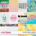 Beach fun: cards by Little Butterfly Wings