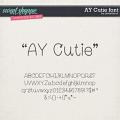 CU AY Cutie font by Amanda Yi