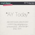 CU AY Today font by Amanda Yi