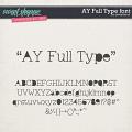 CU AY Full Type font by Amanda Yi
