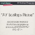 CU AY Scallops Please font by Amanda Yi