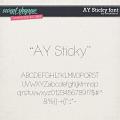 CU AY Sticky font by Amanda Yi