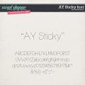 CU AY Sticky font by Amanda Yi CU AY Sticky font by Amanda Yi