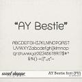 AY Bestie font {PU} by Amanda Yi