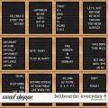Feltboards: everyday 6 by Amanda Yi