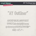 CU AY Outliner font by Amanda Yi