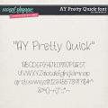 CU AY Pretty Quick font by Amanda Yi CU AY Pretty Quick font by Amanda Yi